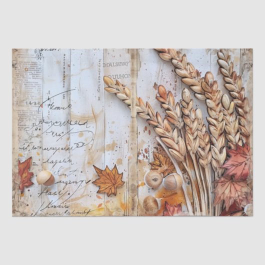 Papier Mousseline Découpage Thanksgiving (Recto)