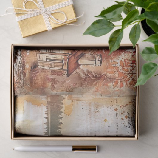 Papier Mousseline Découpage Thanksgiving (Cadeau)