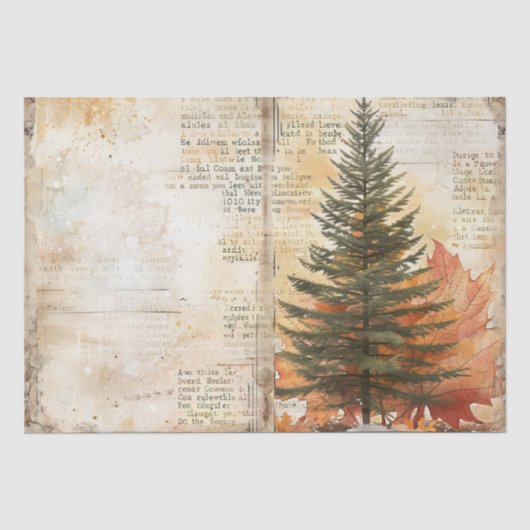 Papier Mousseline Découpage Thanksgiving (Recto)