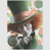 Papier Mousseline Decoupage Timekeeper Character Pocket Watch Hat  (Recto)