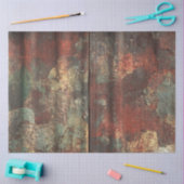 Papier Mousseline Découpage Tin rouillé métal Patiné (Artisanat)