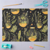 Papier Mousseline Découpage Tissu de papier verre Terrarium jarres B (Artisanat)