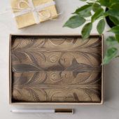 Papier Mousseline Découpage Tissu Papier Art Déco Lady Gothique (Cadeau)