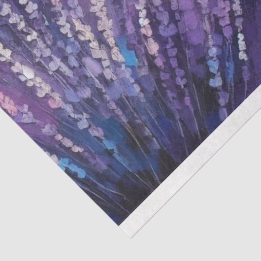 Papier Mousseline Découpage Tissu Papier Lavande (Détail)