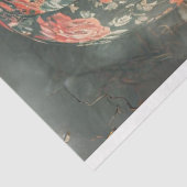 Papier Mousseline Découpage Tissu Rose de crâne à ballon à air chaud (Détail)