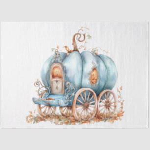 Papier Mousseline Découpage Transport Vintage de Citrouille magique