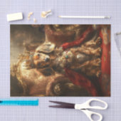 Papier Mousseline Découpage Trône d'or Dachshund Couronne royale (Artisanat)