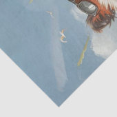 Papier Mousseline Decoupage Tropical Racoons Surf Squad  (Détail)