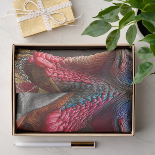 Papier Mousseline Decoupage Turkey Strut Fur Feather Funk Band (Cadeau)