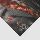 Papier Mousseline Decoupage Turkey Strut Fur Feather Funk Band (Détail)