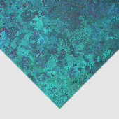 Papier Mousseline Découpage Turquoise Faux Gemstone (Détail)