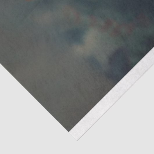 Papier Mousseline Découpage Turquoise rose Iguana (Détail)