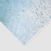Papier Mousseline Découpage Turquoise Splatter (Détail)