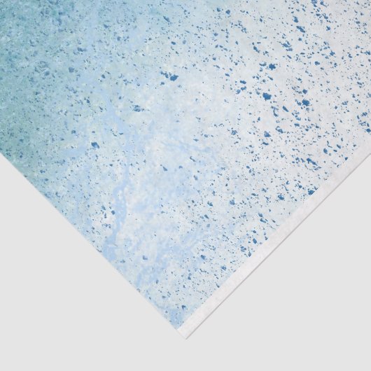 Papier Mousseline Découpage Turquoise Splatter (Détail)