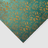 Papier Mousseline Découpage Turquoise vintage et suranné (Détail)