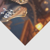 Papier Mousseline Decoupage - Un chat pirate boit de la bière - (Détail)