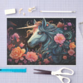 Papier Mousseline Découpage Unicorne foncée (Artisanat)