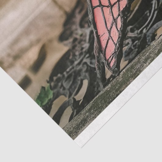 Papier Mousseline Découpage unique gothique Paris Gargoyle (Détail)