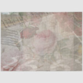 Papier Mousseline Découpage USA Floral Collage (Recto)