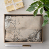 Papier Mousseline Découpage Vache de haute terre fantôme blanc (Cadeau)