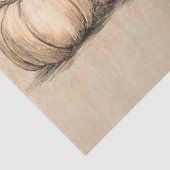 Papier Mousseline Découpage Vache de haute terre fantôme blanc (Détail)