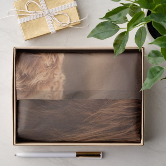 Papier Mousseline Découpage Vache et veau Highland Nuzzing (Cadeau)