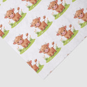 Papier Mousseline Découpage Vache Highland (Détail)