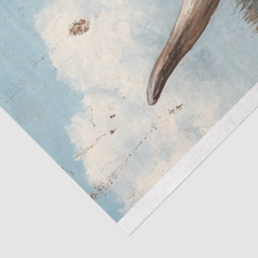 Papier Mousseline Découpage Vache Highland nommée Hamish (Détail)