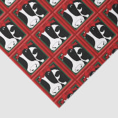 Papier Mousseline Découpage Vaches de Noël 10x15 (Détail)