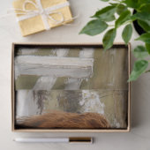 Papier Mousseline Découpage Vaches Highland Marcher sur Country Road (Cadeau)