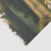 Papier Mousseline Découpage Vaches Holstein Fleurs de champ debout (Détail)