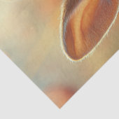 Papier Mousseline Découpage Valentine 2 lapins Valentine en amour (Détail)