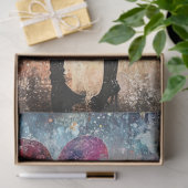 Papier Mousseline Découpage Valentine Couple Partager un baiser (Cadeau)