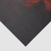 Papier Mousseline Découpage Valentine Couple Tango en noir rouge (Détail)