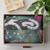 Papier Mousseline Découpage vert Abstrait du Cheval rose (Cadeau)