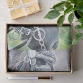 Papier Mousseline Découpage vert Brown de Horse Western Rustic (Cadeau)