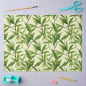 Papier Mousseline Découpage vert Motif Feuille Bambou (Artisanat)