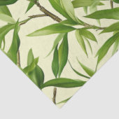 Papier Mousseline Découpage vert Motif Feuille Bambou (Détail)