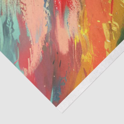 Papier Mousseline Découpage Vibrant Abstrait Jockey & Rider (Détail)