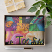 Papier Mousseline Découpage Vibrant mode femme Rainbow Color (Cadeau)