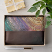 Papier Mousseline Découpage Vibrant Planète Surface Or Purple Turquo (Cadeau)