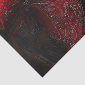 Papier Mousseline Découpage Victorian Elaborer Robe Rouge Casquette  (Détail)