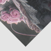 Papier Mousseline Decoupage Victorian Gothic Skeleton (Détail)