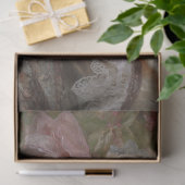 Papier Mousseline Découpage Victorien habillé Renard Derrière l'arbr (Cadeau)