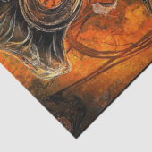 Papier Mousseline Découpage Victorien Steampunk avec Accent rouille (Détail)