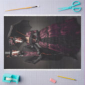 Papier Mousseline Découpage Victorienne vintage 2 Chevaux (Artisanat)