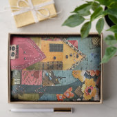 Papier Mousseline Découpage Ville occupée (Cadeau)