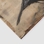Papier Mousseline Découpage vintage Blackbird Gothique Blackbird (Détail)