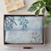 Papier Mousseline Découpage vintage Bleu (Cadeau)