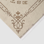 Papier Mousseline Découpage vintage de fleurs et d'éphémères (Détail)